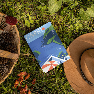 キャプリモダントラベルポスター ポストカード