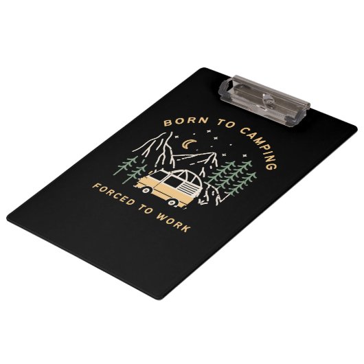 キャプ生まれン、強制労働 – レトロキャンパーバン クリップボード (アングル)