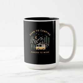キャプ生まれン、強制労働 – レトロキャンパーバン ツートーンマグカップ