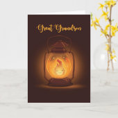 キャプ素晴らしン考えランタンで孫の君 カード (黄色い花)