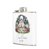 キャプ素朴ンブライドパパーソナライズされたーティー フラスク (左)