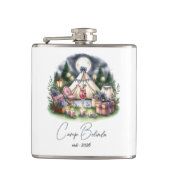 キャプ素朴ンブライドパパーソナライズされたーティー フラスク (正面)