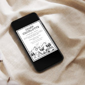 キャプ素朴ンブライドマウンテンブライダルシャワー 招待状