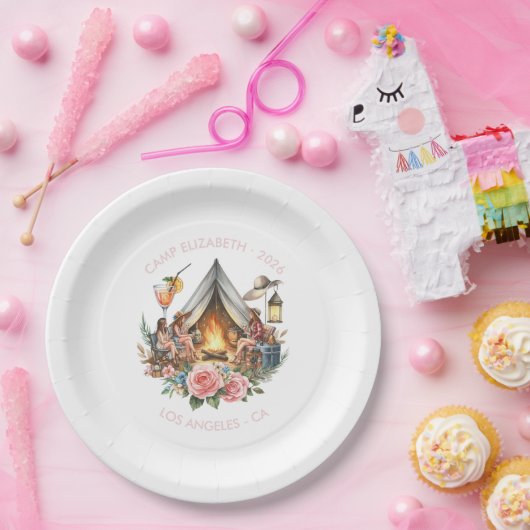 キャプ素朴ンブレパーソナライズされたイ ペーパープレート (パーティー)