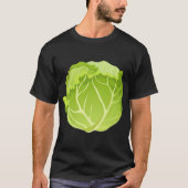 キャベおもしろいツ果実ハロウィーン衣装キャベツ Tシャツ (正面)