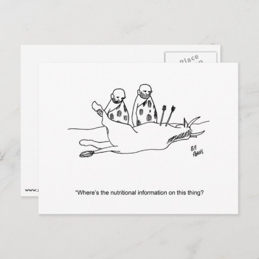 キャベおもしろいマンジレンマポストカード ポストカード (正面/裏面)