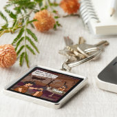 キャベおもしろいマン作家「作家に会う」 キーホルダー (側面)