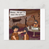 キャベおもしろいマン作家「作家に会う」 ポストカード (正面)