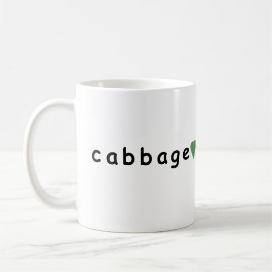 キャベツが大好き コーヒーマグカップ (左)
