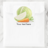 キャベツとニンジン スクエアシール (バッグ)