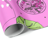 キャベツと瓶を発酵させたザワークラウト ラッピングペーパー (ロールコーナー)