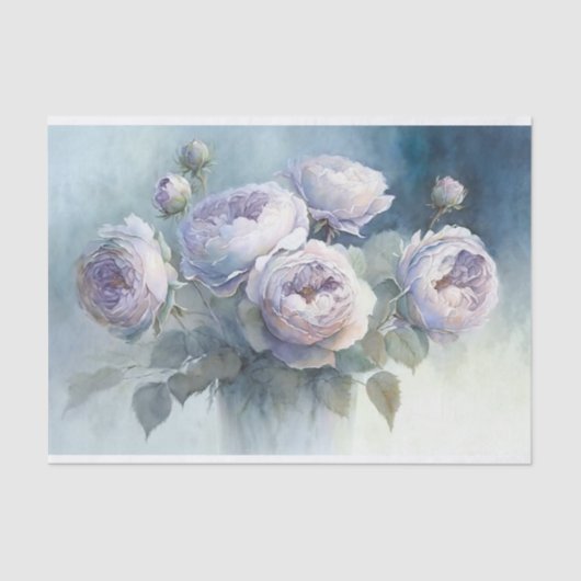 キャベツのバラDecompage紙 薄葉紙 (正面)