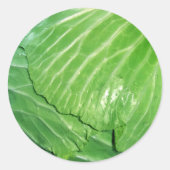 キャベツの頭 ラウンドシール (正面)