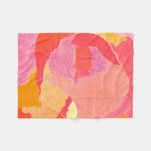 キャベツはIV上がりました フリースブランケット (正面(横))