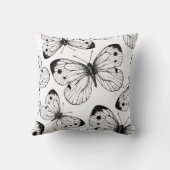 キャベツチョウの柄 クッション (裏面)