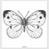 キャベツバタフライ シール (シート)