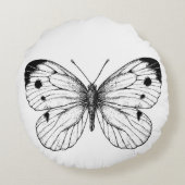 キャベツバタフライ ラウンドクッション (裏面)