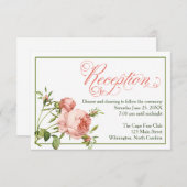 キャベツバラウェディングレセプション詳細カード エンクロージャーカード (正面/裏面)