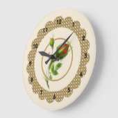 キャベツバラウォールクロック ラージ壁時計 (傾斜)