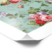 キャベツバラオン淡い色のブルー フォトプリント            (角)