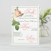 キャベツバラクリスチャン結婚式招待状 招待状 (スタンド正面)