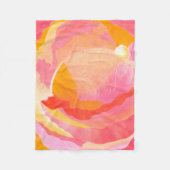 キャベツバラIII フリースブランケット (正面)