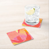 キャベツバラIV スクエアペーパーコースター (インサイチュ)