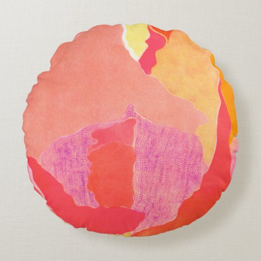 キャベツバラIV ラウンドクッション (正面)