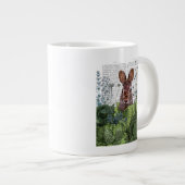 キャベツパッチに入ったウサギ ジャンボコーヒーマグカップ (正面右)