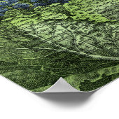 キャベツパッチに入ったウサギ ポスター (角)