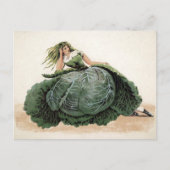 キャベツビクトリアンガールはがき ポストカード (正面)