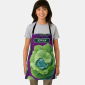 キャベツフローラカラフルパタパーソナライズされたーン エプロン (インサイチュ)