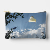 キャベツホワイトバタフライアクセサリーバッグ アクセサリーポーチ (正面)