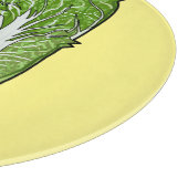 キャベツ中国のマンガイラストレーション カッティングボード (角)