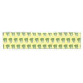 キャベツ中国のマンガイラストレーション ショートテーブルランナー (横)