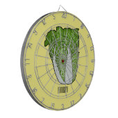 キャベツ中国のマンガイラストレーション ダーツボード (正面左)