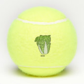 キャベツ中国のマンガイラストレーション テニスボール (裏面)