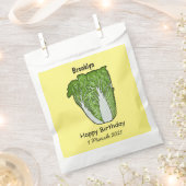 キャベツ中国のマンガイラストレーション フェイバーバッグ (クリップ留めされた状態)