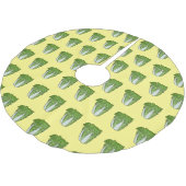 キャベツ中国のマンガイラストレーション ブラッシュドポリエステルツリースカート (アングル)