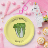 キャベツ中国のマンガイラストレーション ペーパープレート (パーティー)