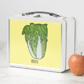 キャベツ中国のマンガイラストレーション メタルランチボックス (インサイチュ)