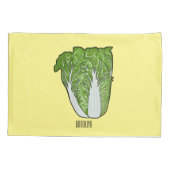 キャベツ中国のマンガイラストレーション 枕カバー (裏面)