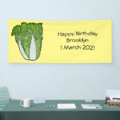 キャベツ中国のマンガイラストレーション 横断幕 (トレードショー)