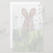 キャベツ畑のうさぎ 便箋 (正面/裏面)