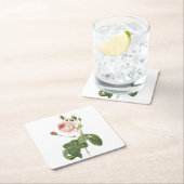 キャベツ素晴らしの葉のバラバイレッドヴェー スクエアペーパーコースター (インサイチュ)