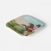 キャベツ素晴らしパッチ障害紙プレート ペーパープレート (傾斜あり)