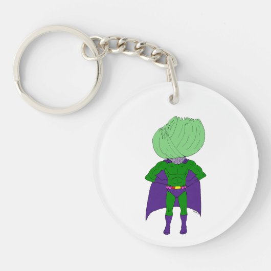 キャベツ船長 キーホルダー (正面)