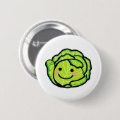キャベツ芸術 缶バッジ (正面&裏面)