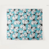 キャベツ蝶のパターン タペストリー (正面(横))