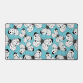 キャベツ蝶のパターン デスクマット (正面)